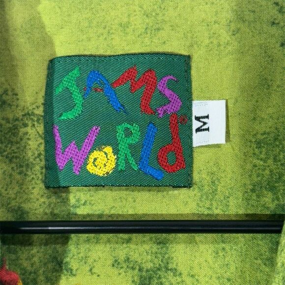 Jams World Vintage Floral Hawaiian Shirt Medium Nohara Print Made in Hawaii - Picture 6 of 8